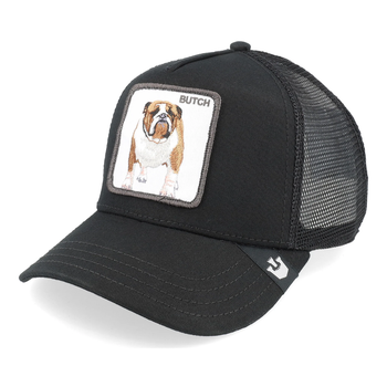 Jockey Goorin Bros The Butch Trucker Hat Negro con Parche Bulldog