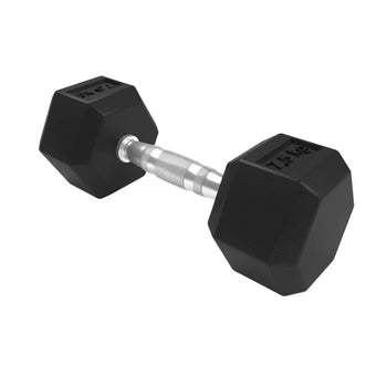 URBAN FIT MANCUERNA HEX CAUCHO DE 7.5 kg (COLOR NEGRO)