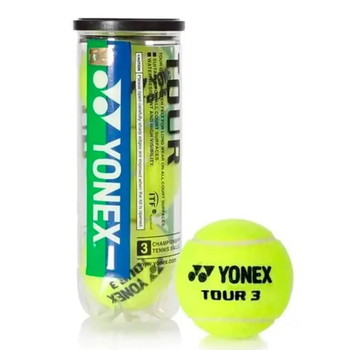 Pelotas de Tenis Yonex Tour – Tubo con 3 Pelotas Presurizadas